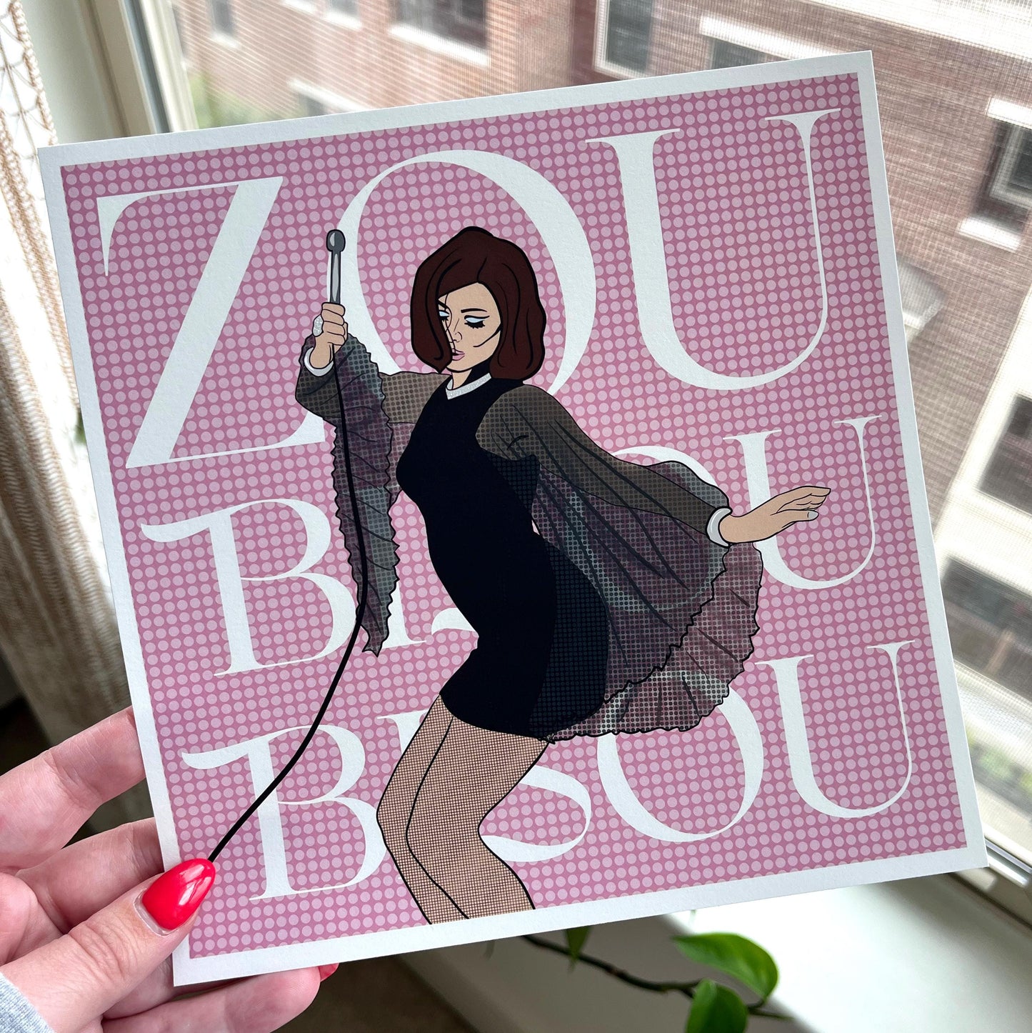 zou bisou bisou art print / mad men