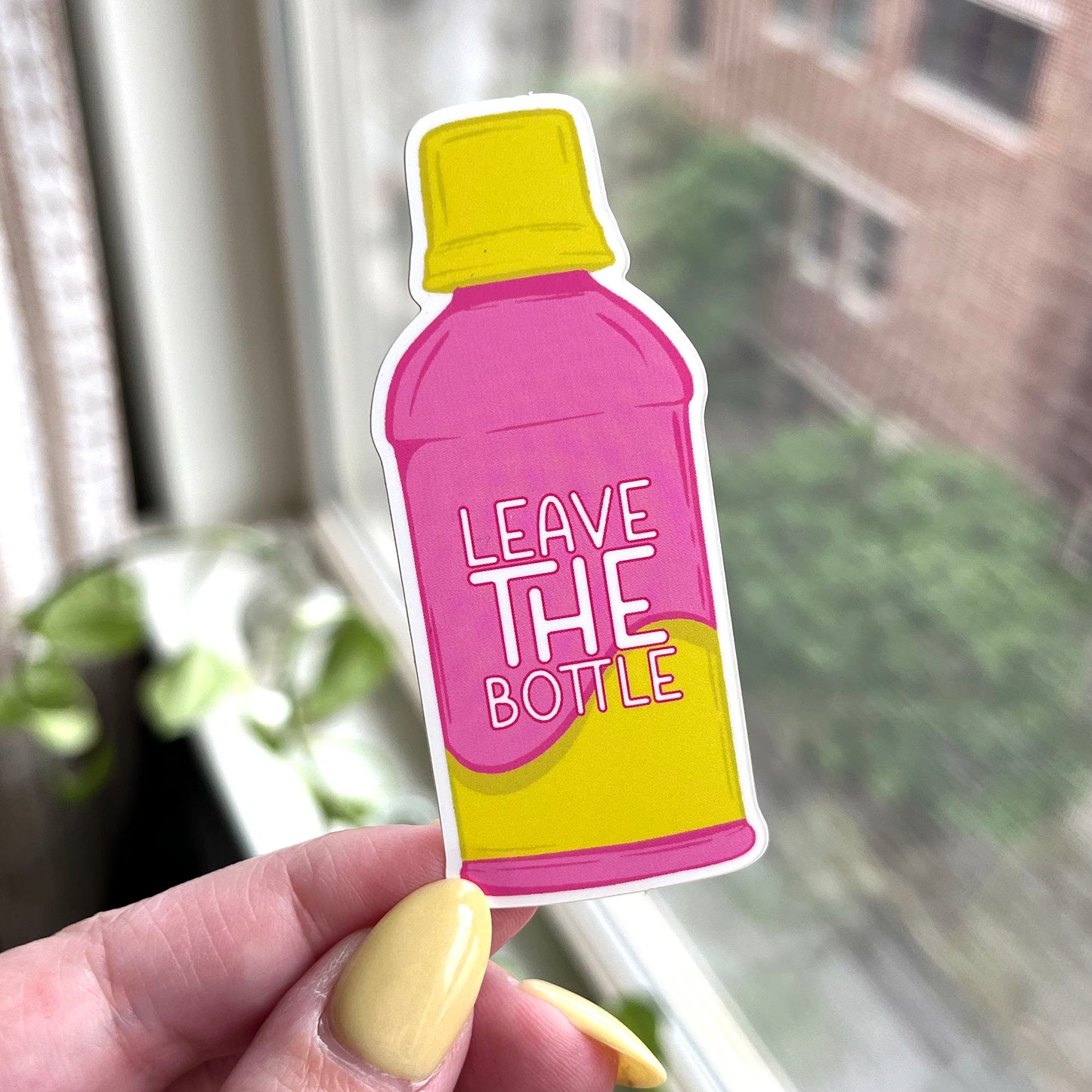 Leave the Bottle Pepto sticker