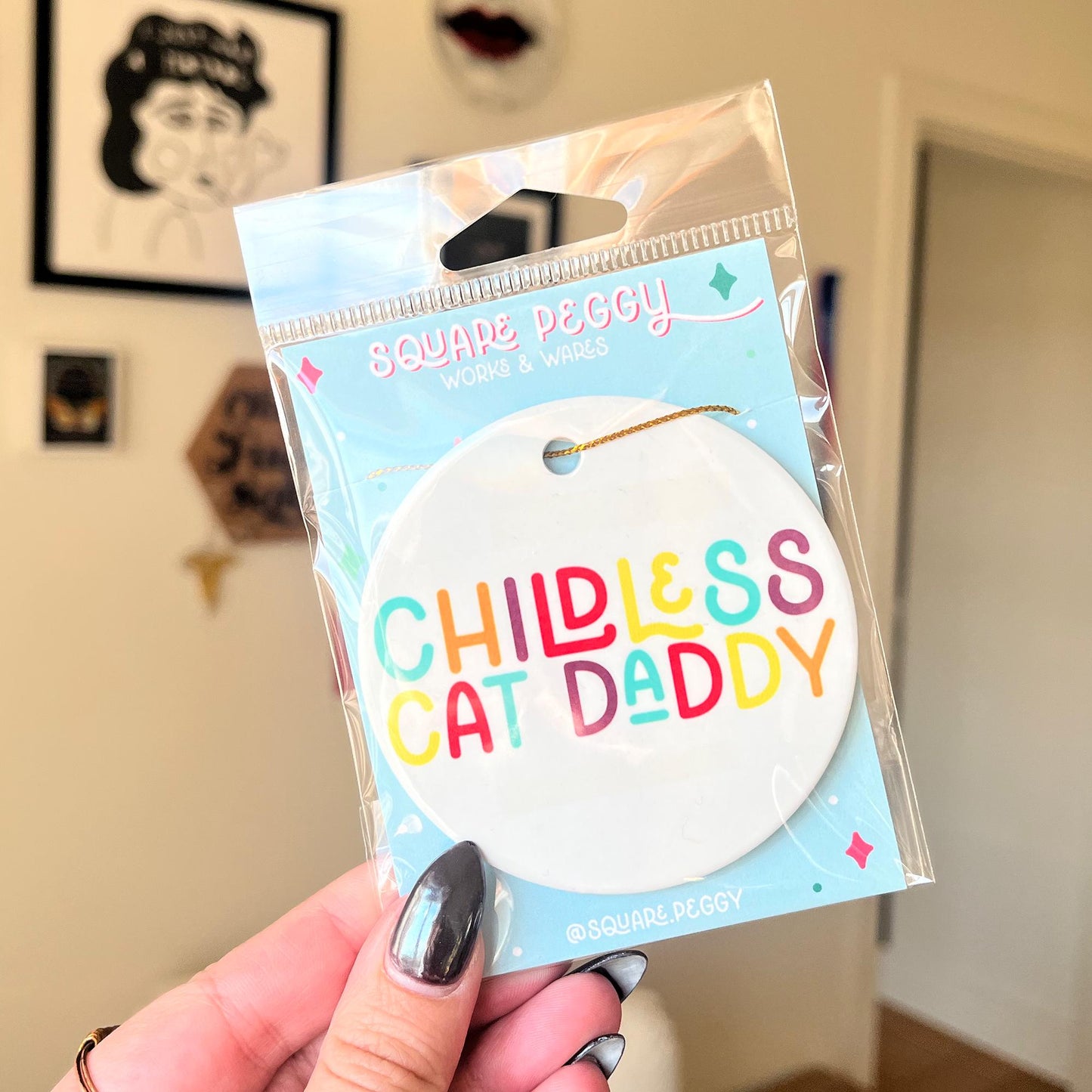 Childless Cat Daddy Ornament