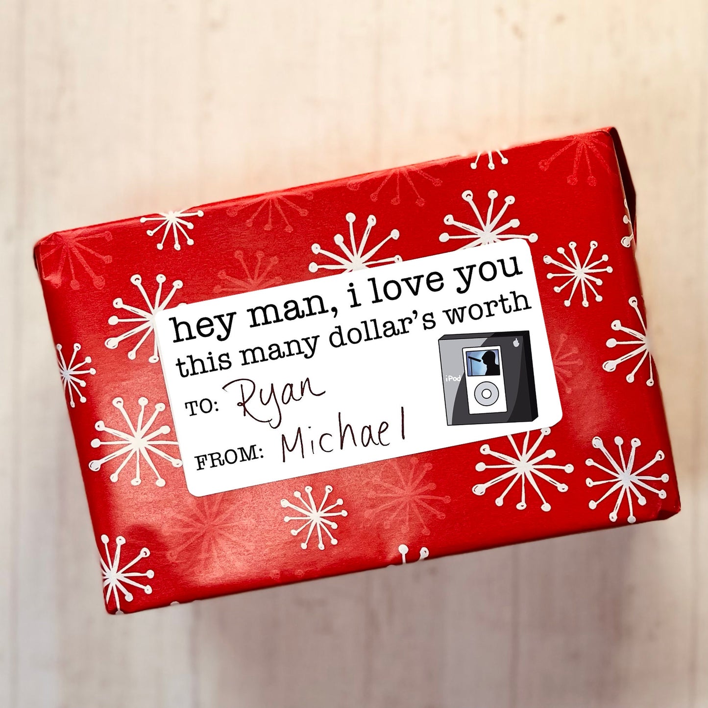 The Office Christmas Gift Tags / Sticker Gift Tags / To From Stickers / Christmas Gift Handmade / Funny Gift Tags / Jim and Pam Teapot
