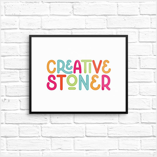 creative stoner art print