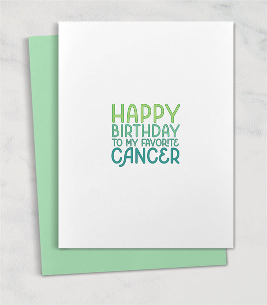 Happy Birthday to my favorite Cancer / Zodiac Astrology Birthday Cards