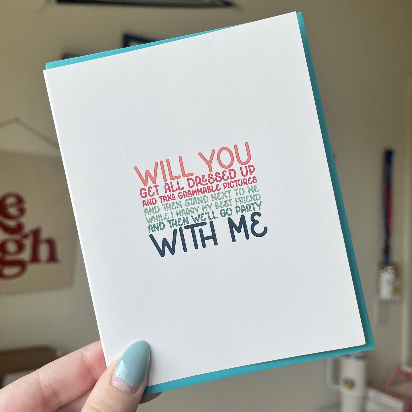 Will You Get Dressed Up... with Me / Bridal Party Groomsman Card