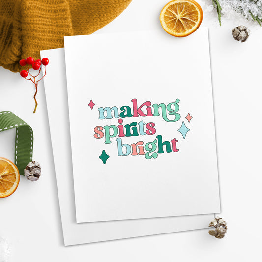 Christmas cards Holiday cards with envelopes Warm Wishes Cute Christmas Cards Making Spirits Bright