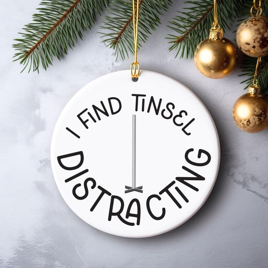 I Find Tinsel Distracting Ornament // Seinfeld ornament gift