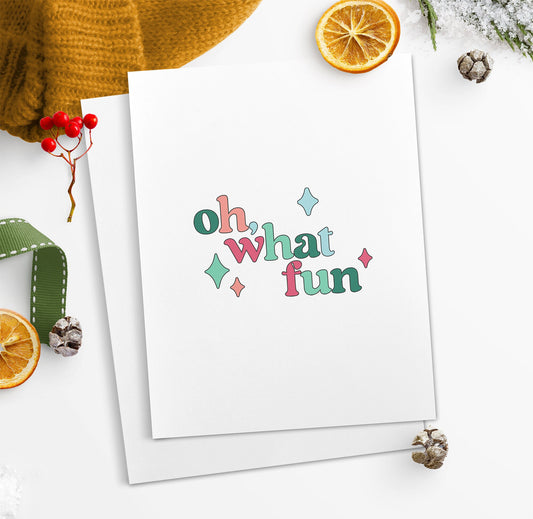 Christmas cards Holiday cards with envelopes Warm Wishes Cute Christmas Cards Oh What Fun