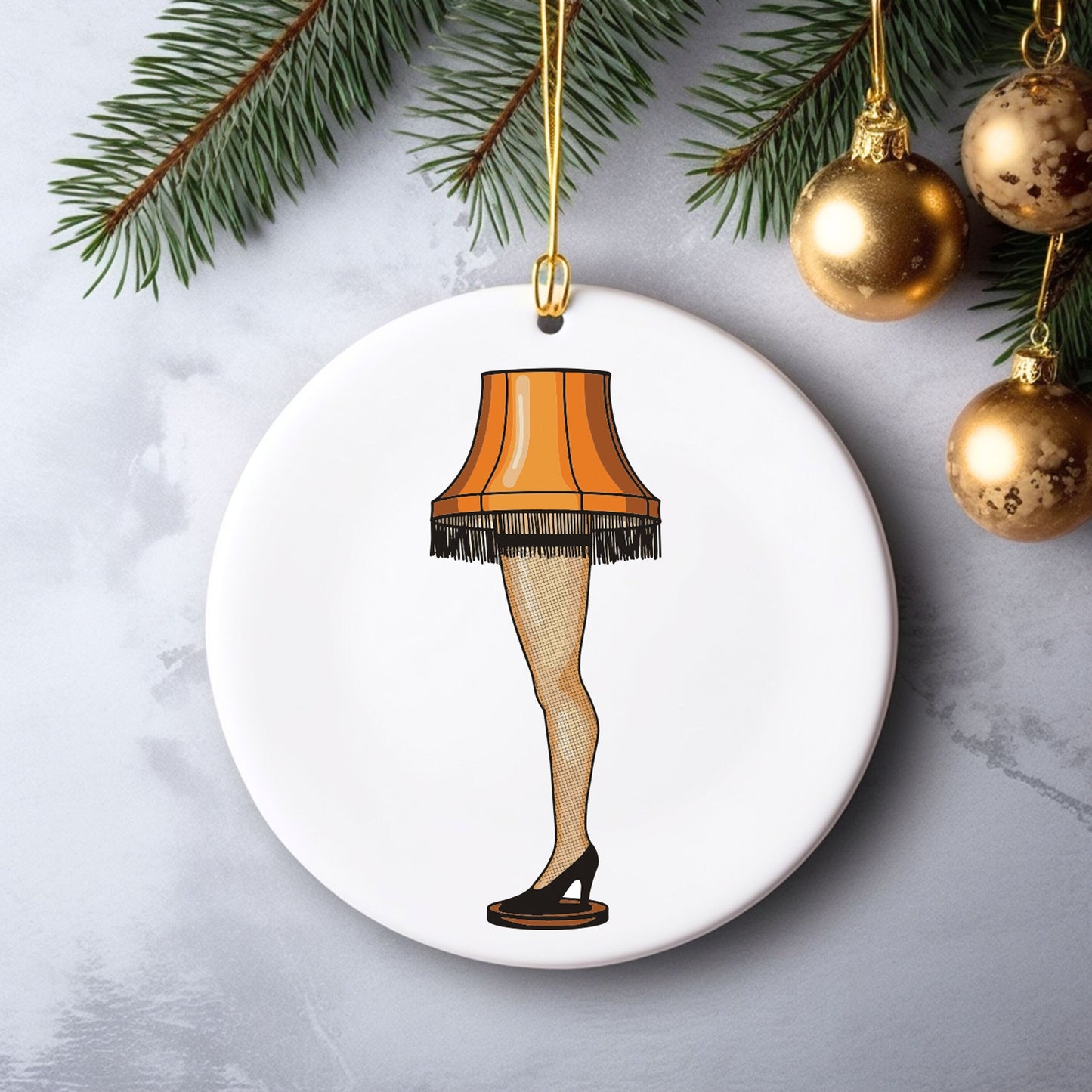 Leg Lamp A Christmas Story Ornament Gift Fragile Must Be Italian Ralphie Pink Bunny Costume Shoot Your Eye Out