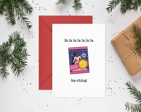 The Office Christmas Card / Greeting Cards Handmade / Funny Christmas Card / Dwight Schrute / Princess Unicorn