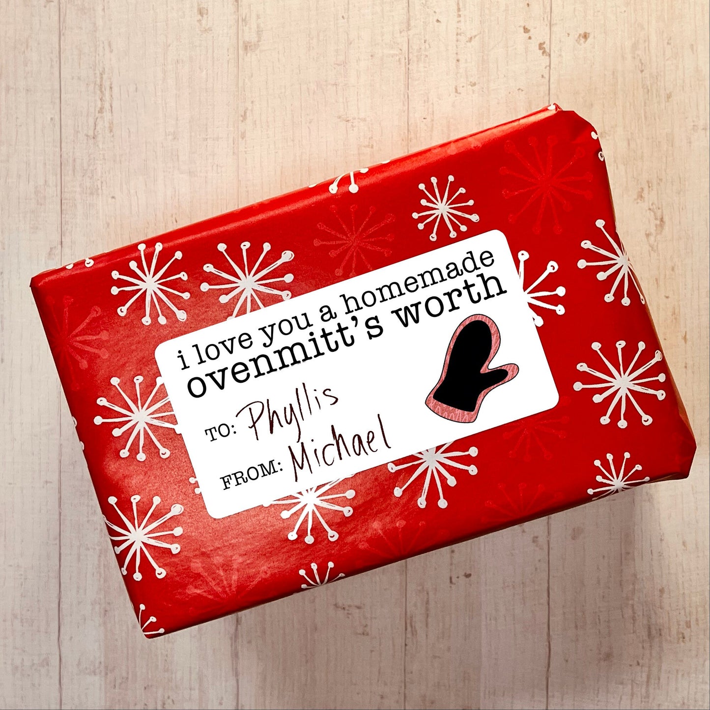 The Office Christmas Gift Tags / Sticker Gift Tags / To From Stickers / Christmas Gift Handmade / Funny Gift Tags / Jim and Pam Teapot