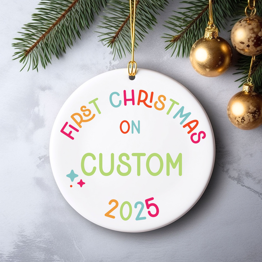 Custom Medication First Christmas Ornament Funny Christmas Ornament Gift Millennial Milestone Lexapro Antidepressant humor