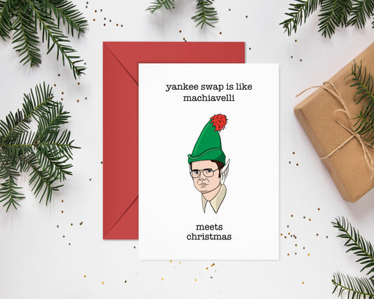 The Office Christmas Card / Greeting Cards Handmade / Funny Christmas Card / Dwight Schrute