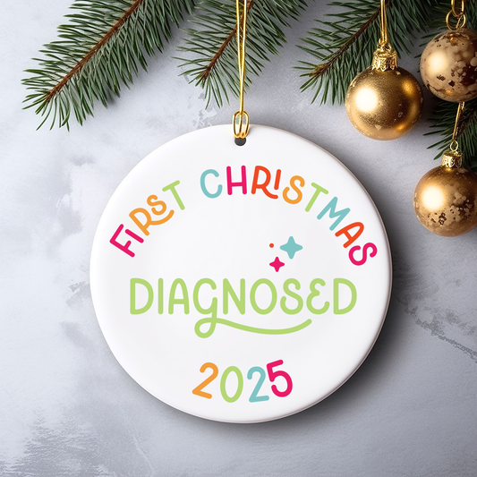 first christmas diagnosed ornament