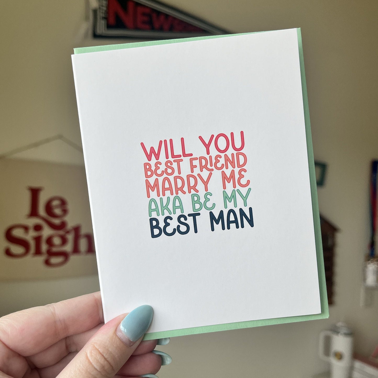Best Man Card / Will you best friend marry me AKA be my best man