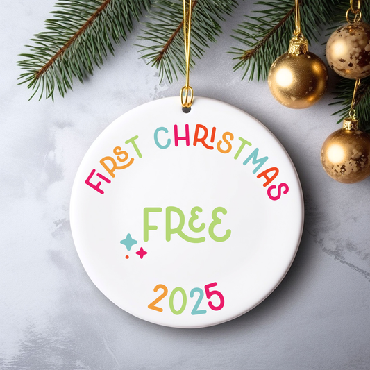 first christmas free ornament