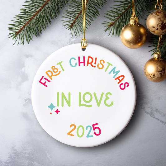 first christmas in love ornament