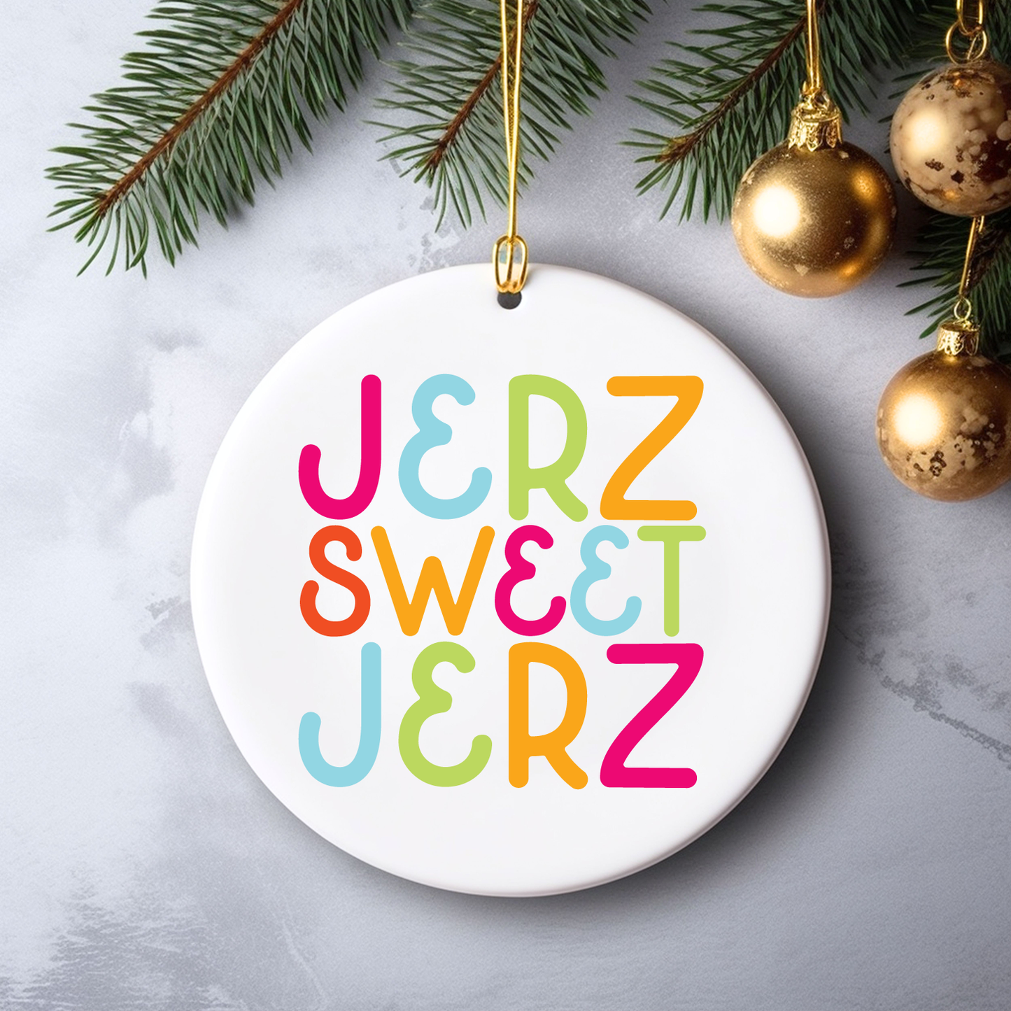 jerz sweet jerz christmas ornament