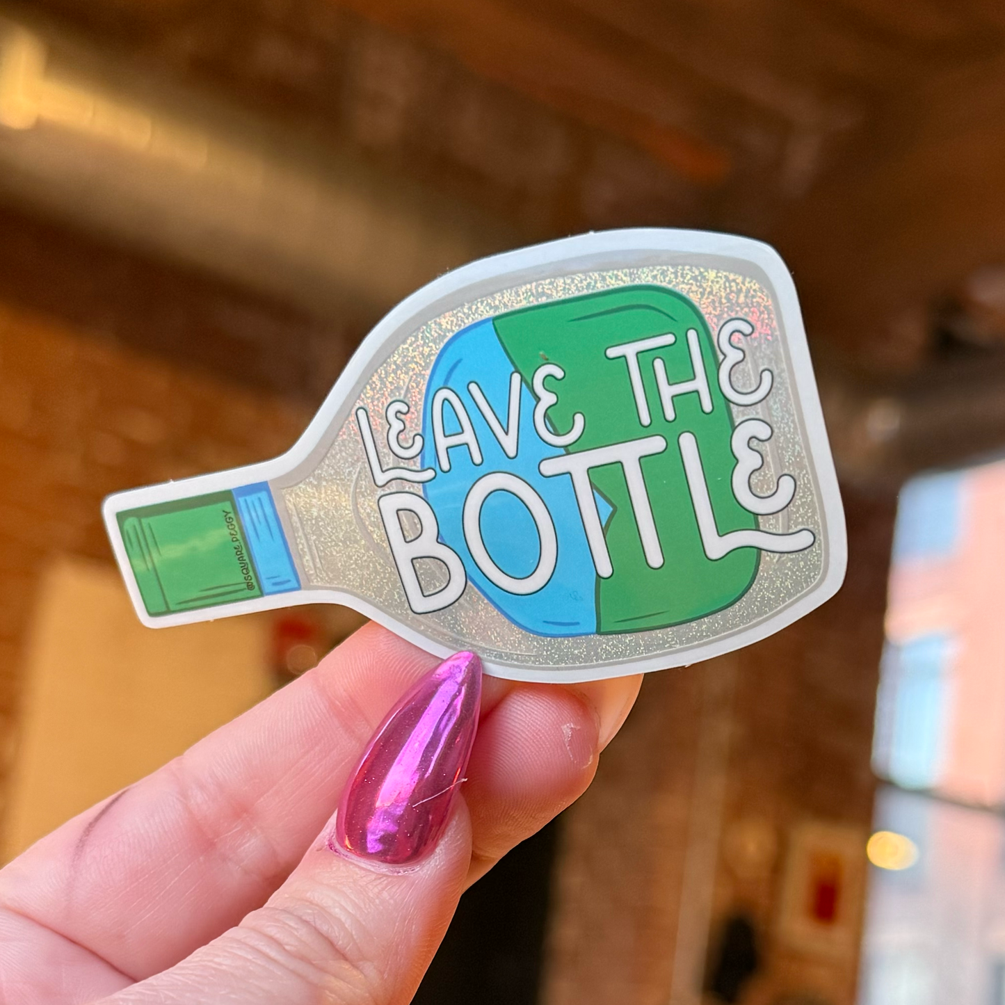 leave the (ranch) bottle sticker