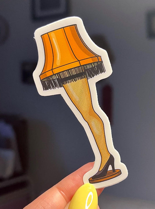 leg lamp sticker / a christmas story