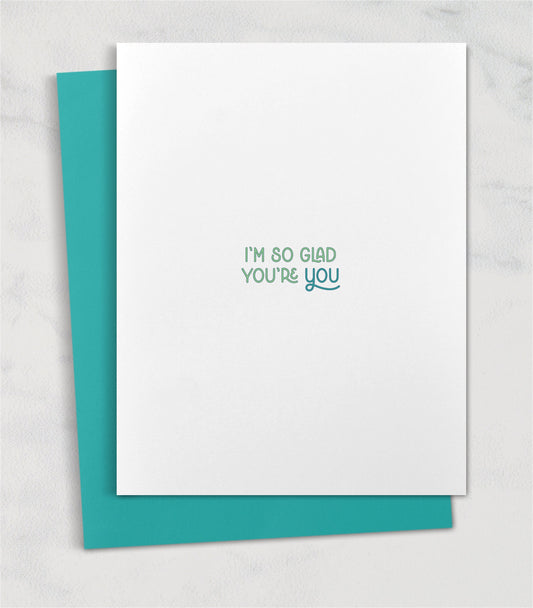 I'm so glad you're you / Sweet wedding anniversary card