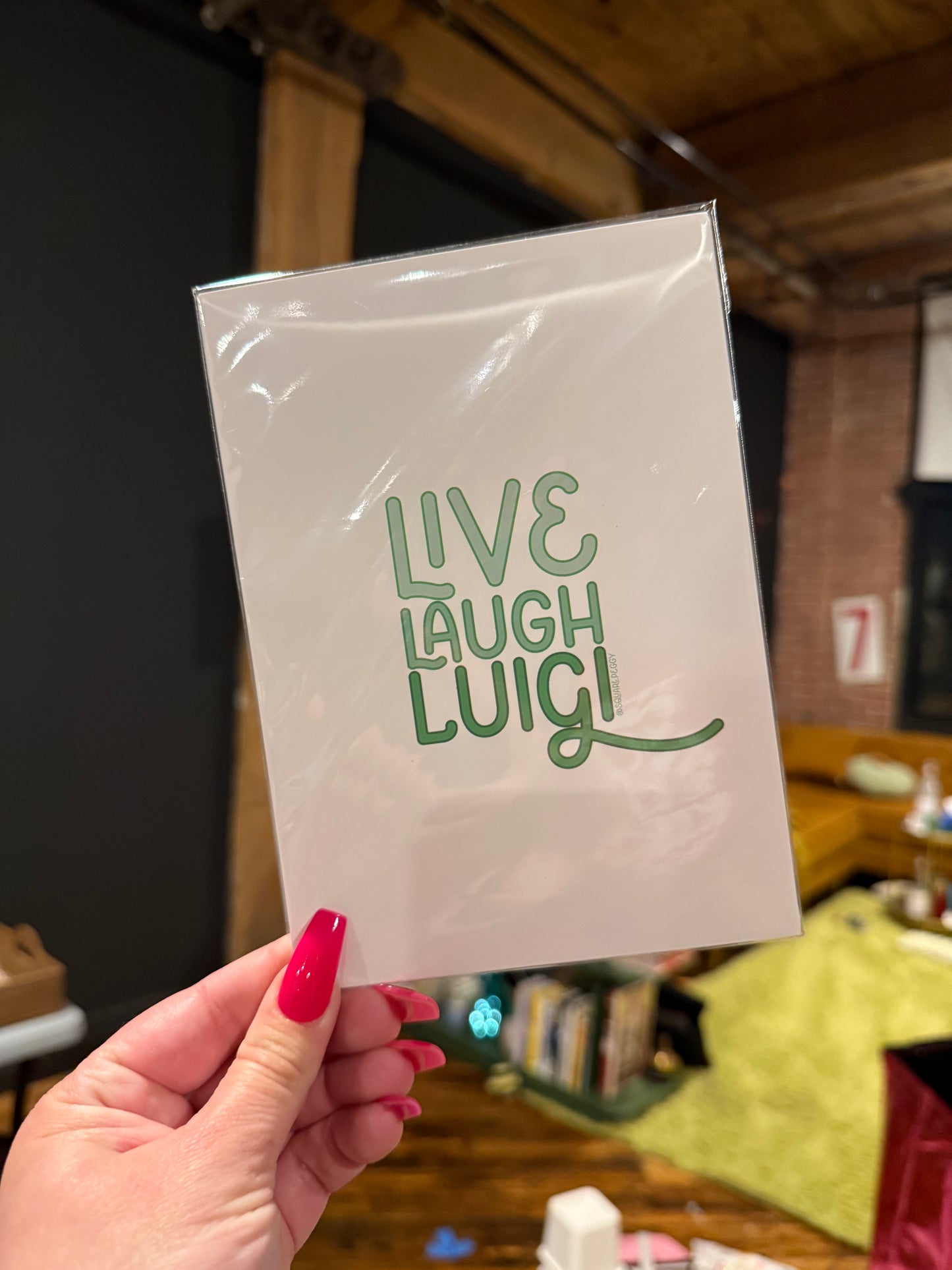 live laugh luigi 5x7 print