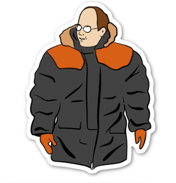 it's goretex george costanza seinfeld sticker