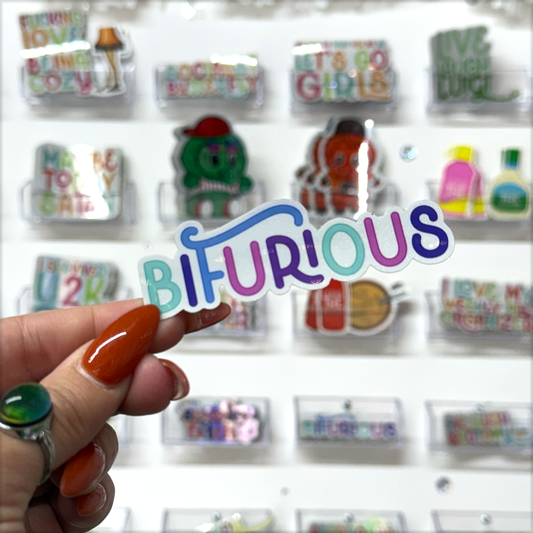 bifurious glitter sticker