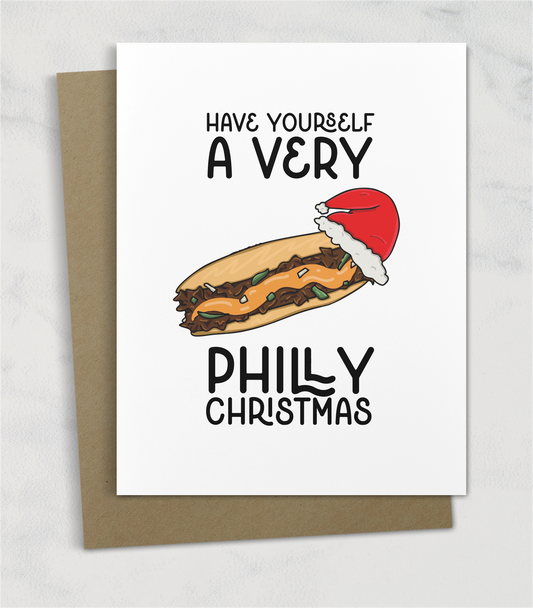 cheesesteak have yourself a very philly christmas card