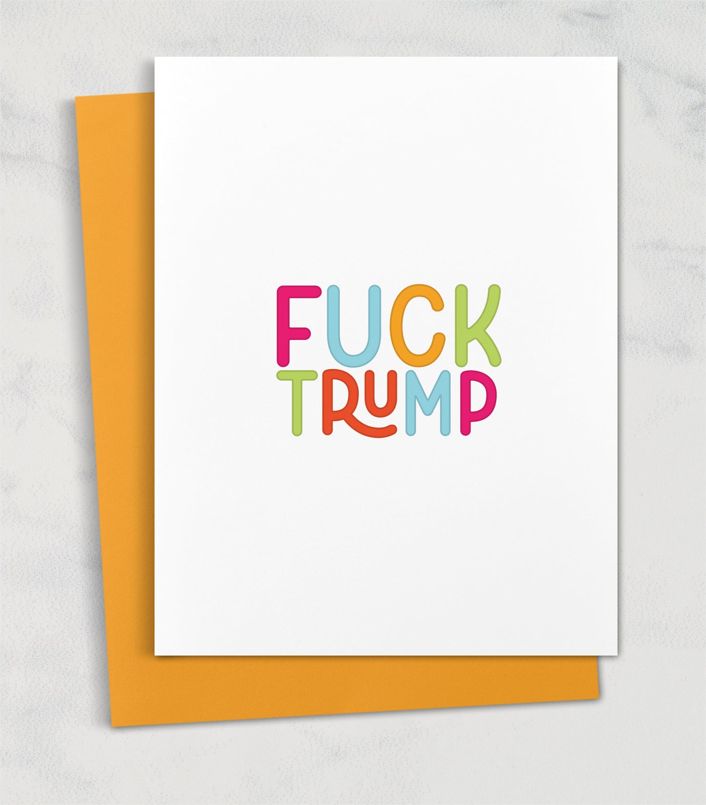 fuck trump greeting card