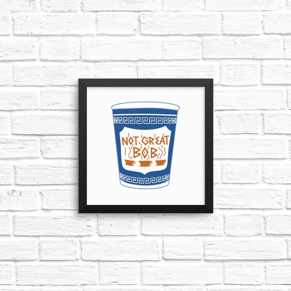 not great bob mad men 8x8 print