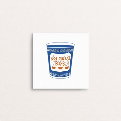 not great bob mad men 8x8 print