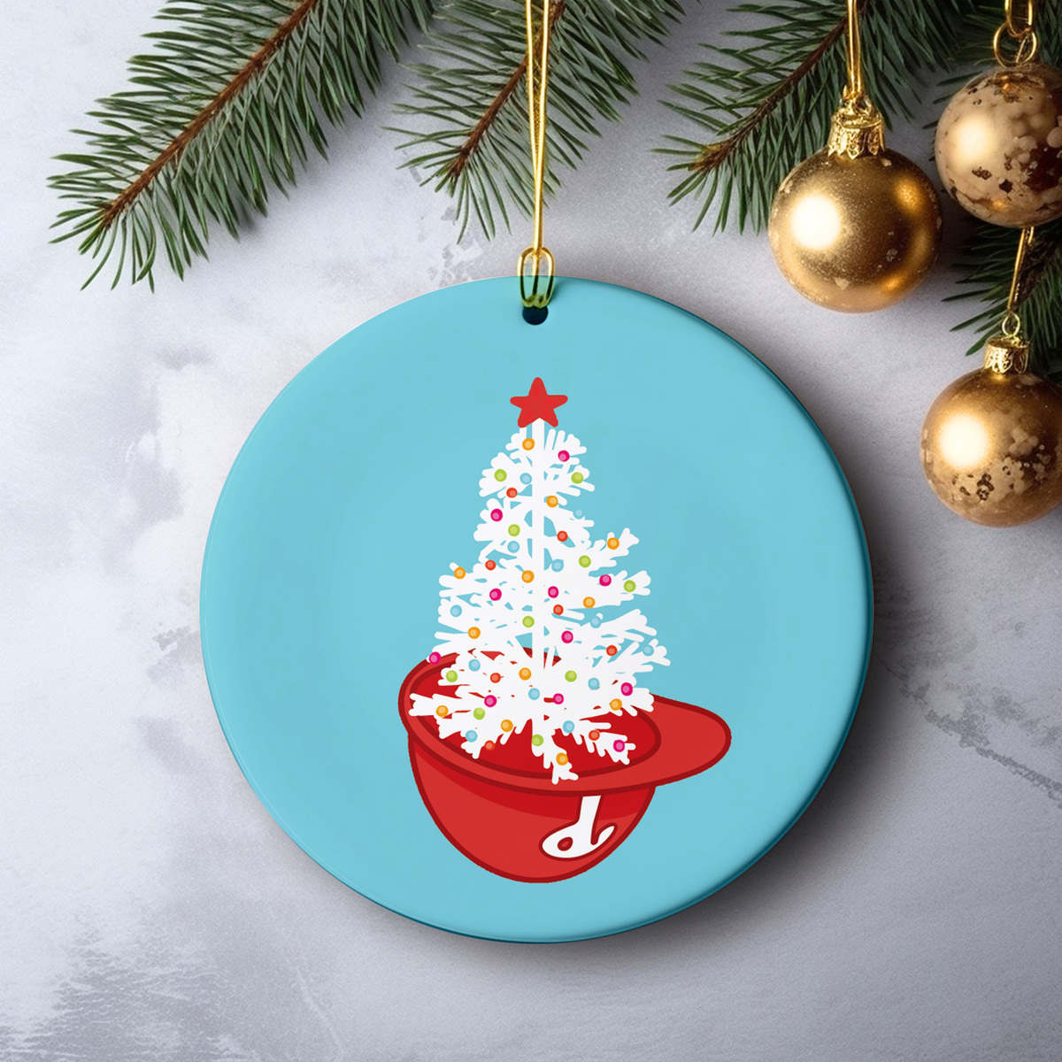 philadelphia phillies ice cream helmet christmas tree ornament