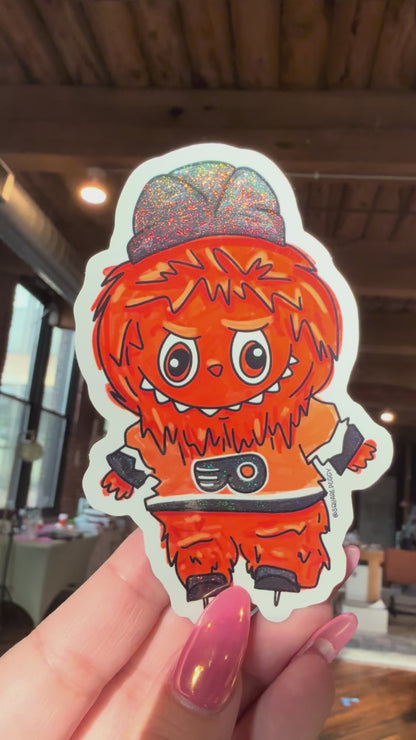 gritty broad street 'bubu glitter sticker