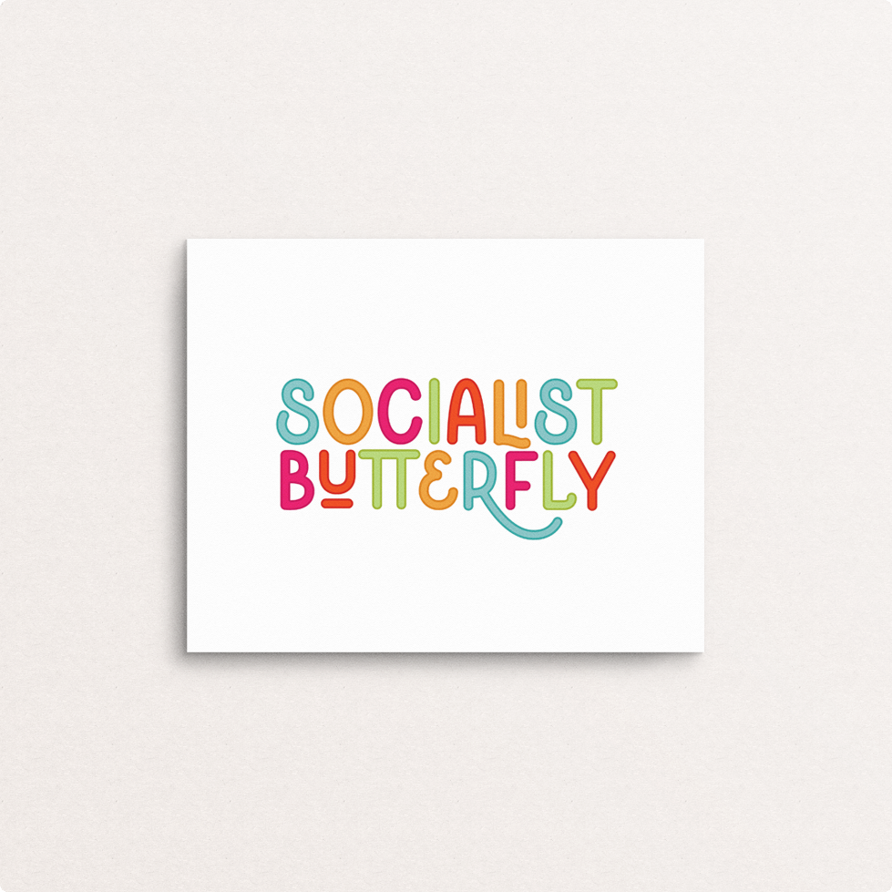 socialist butterfly 8x10 print