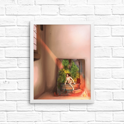 'truth coming out of her well...' 8x10 print